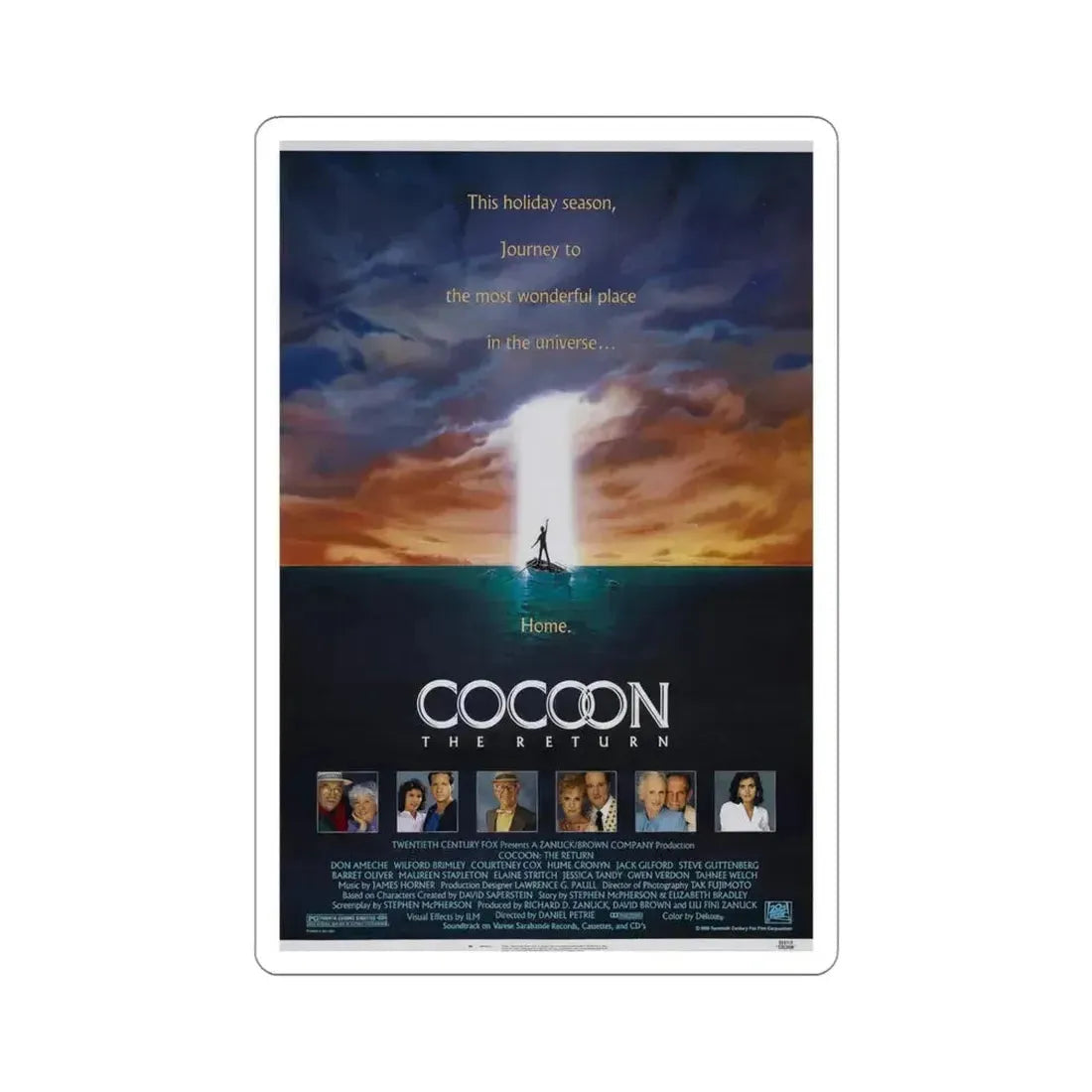 Cocoon The Return 1988 Movie Poster STICKER Vinyl Die-Cut Decal 4 Inch - The Sticker Space