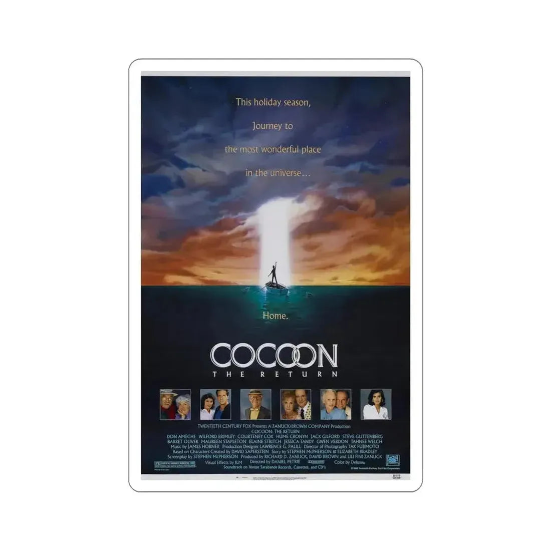 Cocoon The Return 1988 Movie Poster STICKER Vinyl Die-Cut Decal - The Sticker Space