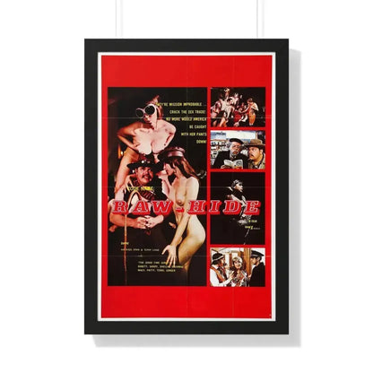 CODE NAME RAW HIDE 1971 - Framed Movie Poster 20" x 30" Black - The Sticker Space