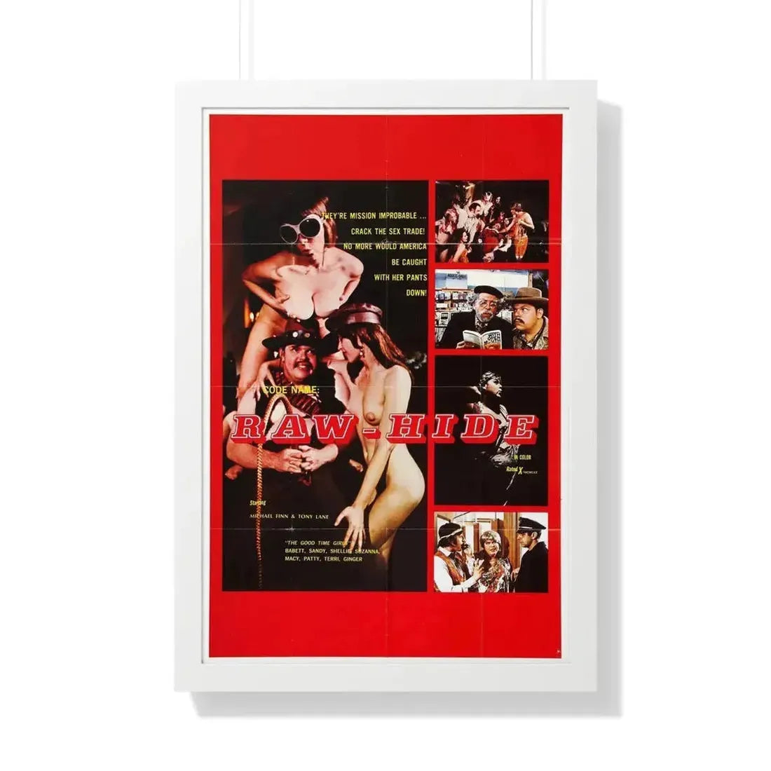 CODE NAME RAW HIDE 1971 - Framed Movie Poster - The Sticker Space