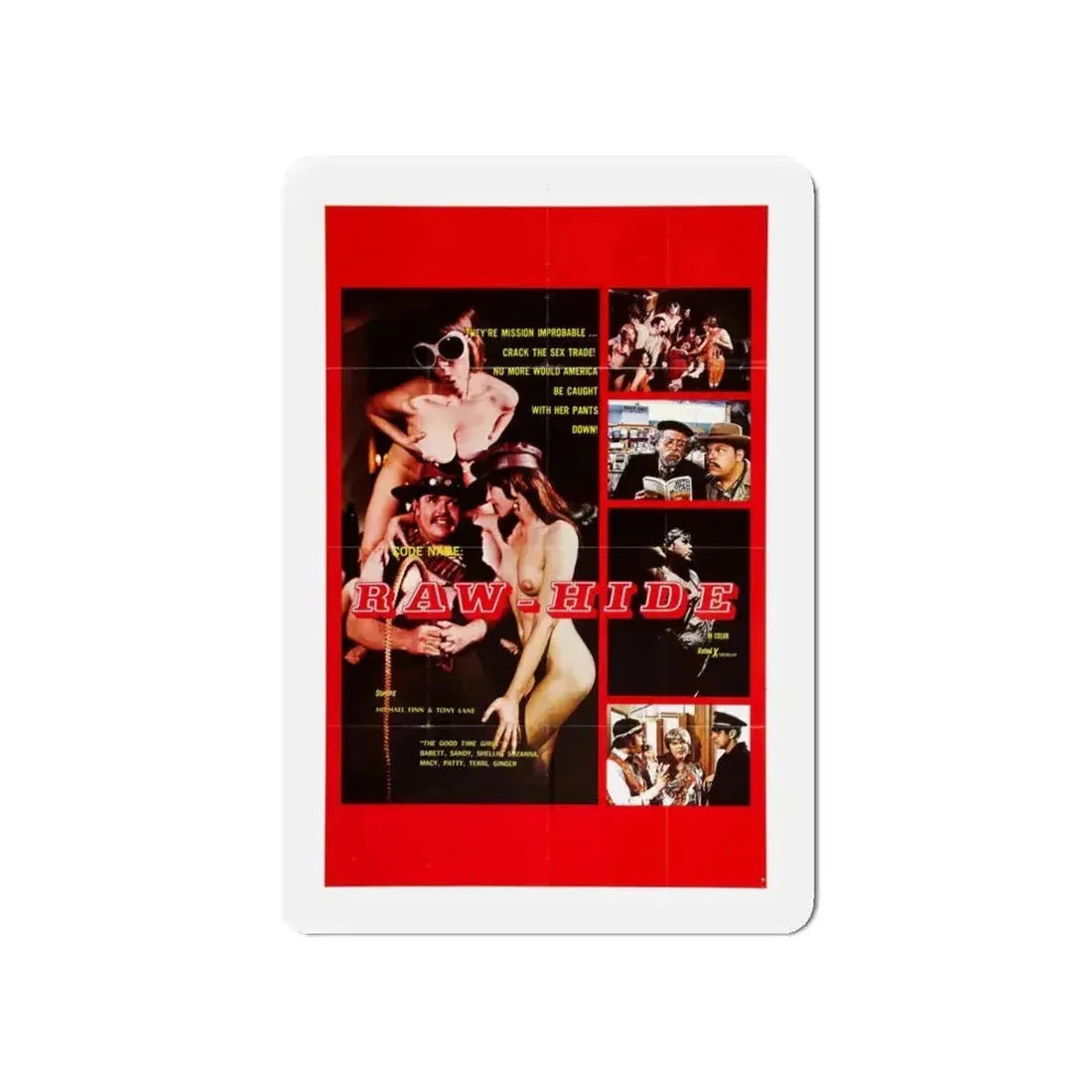 CODE NAME RAW HIDE 1971 Movie Poster - Refrigerator Magnet - The Sticker Space