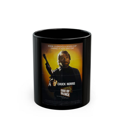 CODE OF SILENCE 1985 Movie Poster - Black Coffee Mug-11oz-The Sticker Space