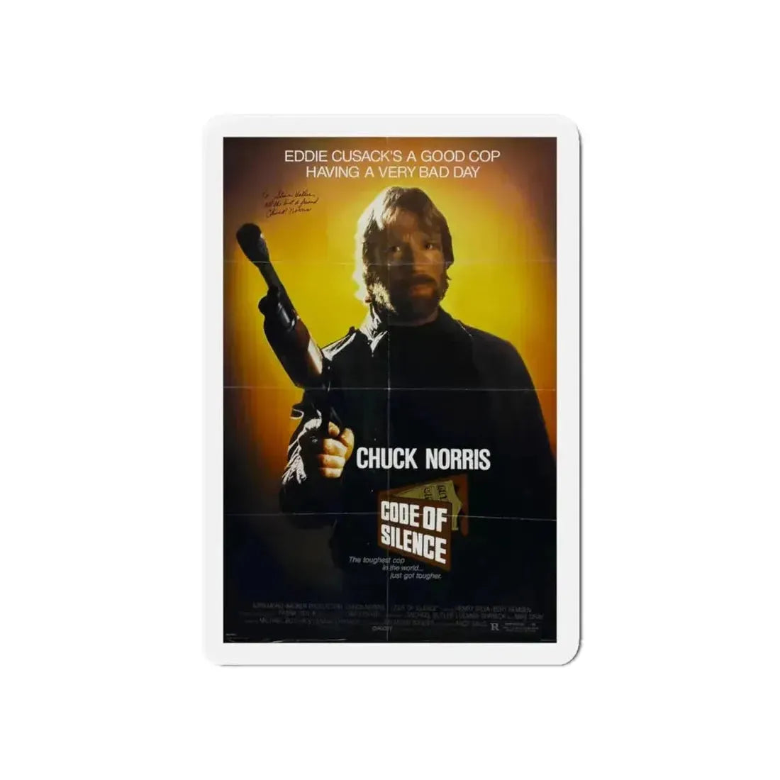 CODE OF SILENCE 1985 Movie Poster - Refrigerator Magnet - The Sticker Space