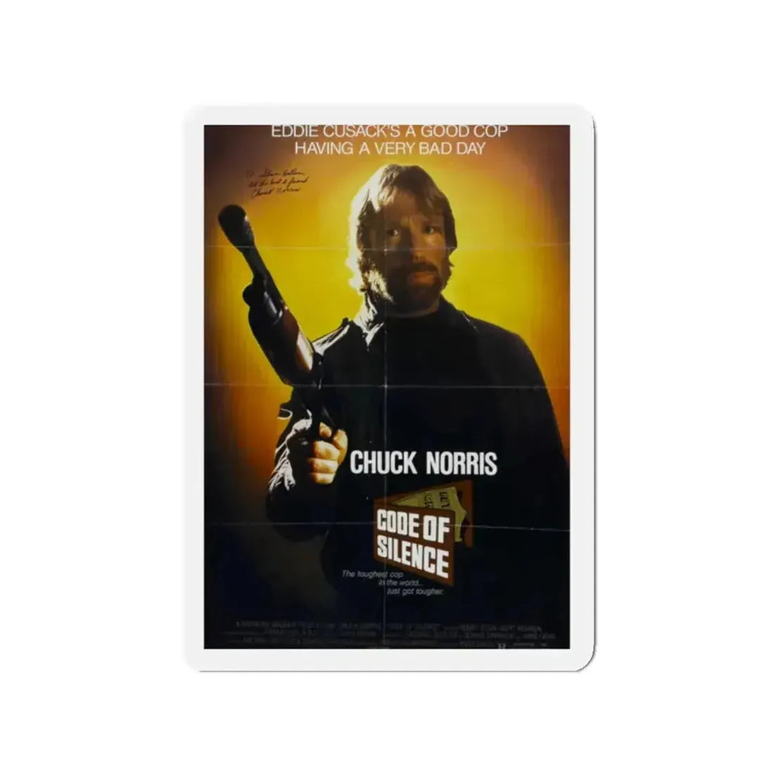 CODE OF SILENCE 1985 Movie Poster - Refrigerator Magnet - The Sticker Space