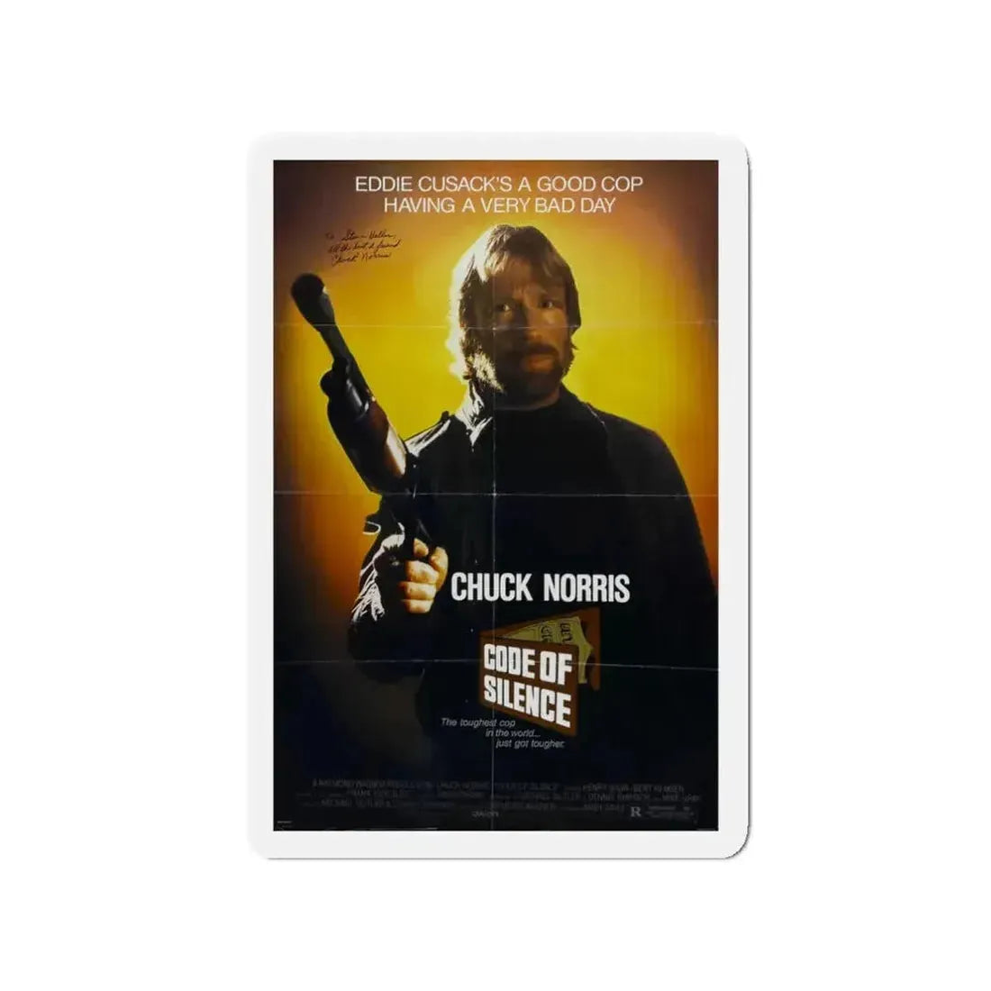 CODE OF SILENCE 1985 Movie Poster - Refrigerator Magnet - The Sticker Space