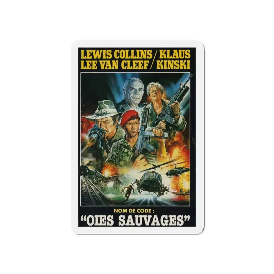 CODENAME WILDGEESE 1984 Movie Poster - Refrigerator Magnet 5 Inch - The Sticker Space