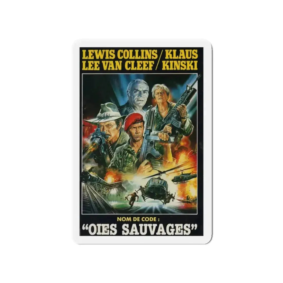 CODENAME WILDGEESE 1984 Movie Poster - Refrigerator Magnet - The Sticker Space