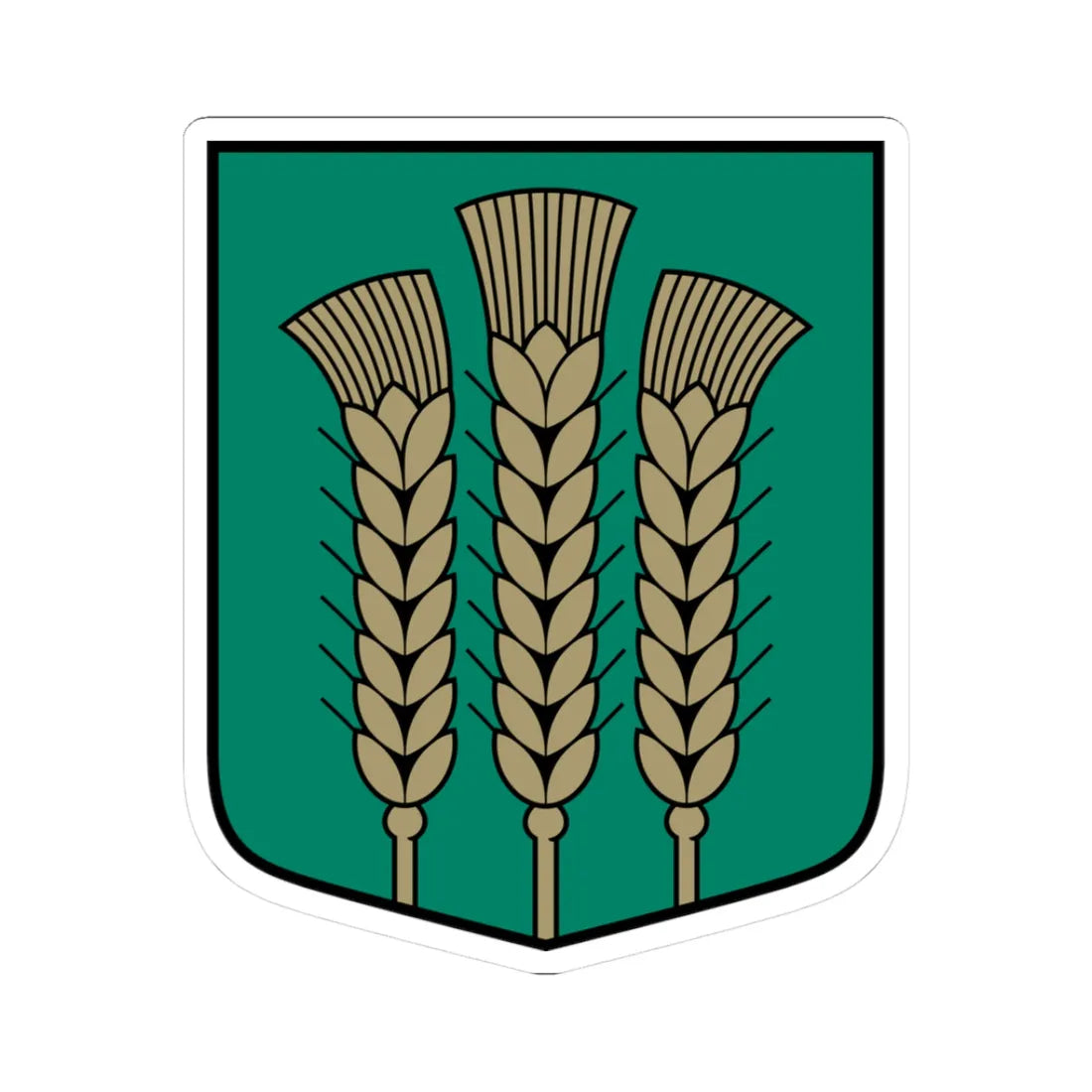 Codes pagasta ģerbonis (Latvia) (Coat of Arms) STICKER Vinyl Kiss-Cut Decal 3 Inch White - The Sticker Space