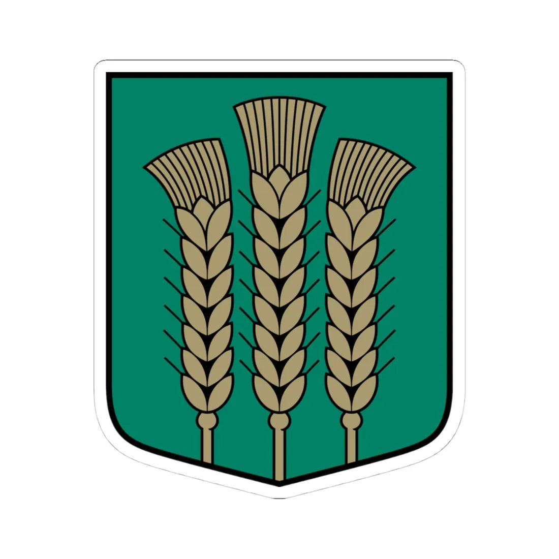 Codes pagasta ģerbonis (Latvia) (Coat of Arms) STICKER Vinyl Kiss-Cut Decal 4 Inch White - The Sticker Space