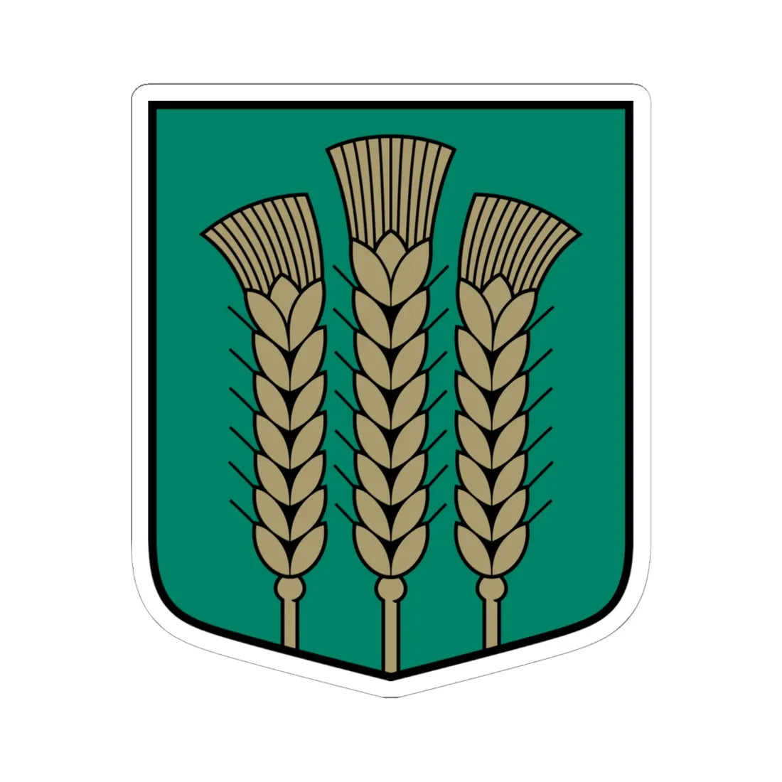 Codes pagasta ģerbonis (Latvia) (Coat of Arms) STICKER Vinyl Kiss-Cut Decal 6 Inch White - The Sticker Space