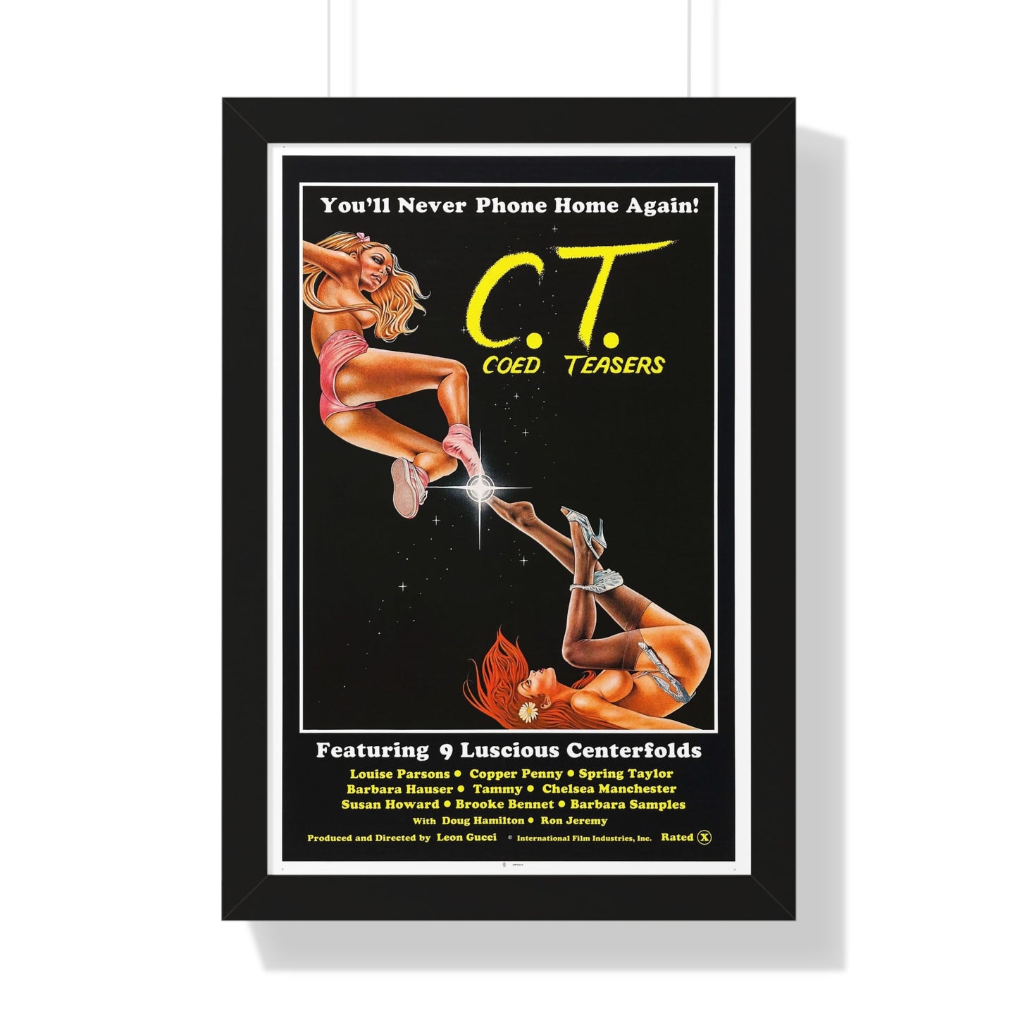 COED TEASERS 1983 - Framed Movie Poster-16″ x 24″-The Sticker Space