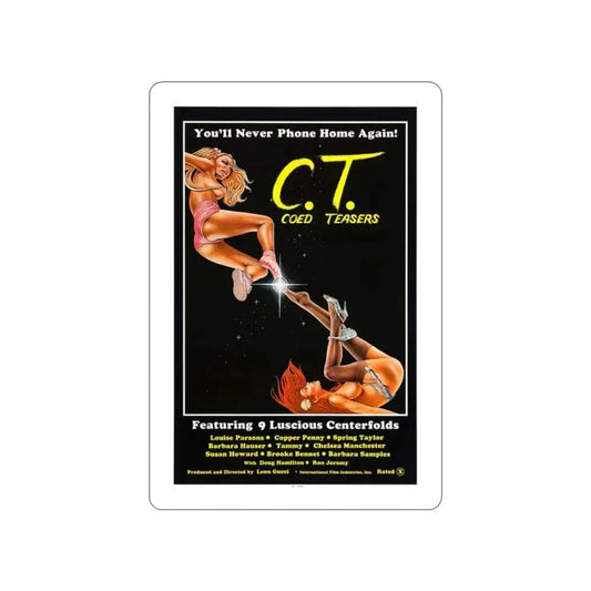 COED TEASERS 1983 Movie Poster STICKER Vinyl Die-Cut Decal 2 Inch - The Sticker Space