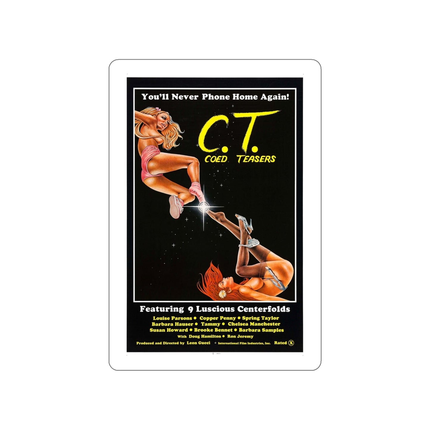 COED TEASERS 1983 Movie Poster STICKER Vinyl Die-Cut Decal-5 Inch-The Sticker Space