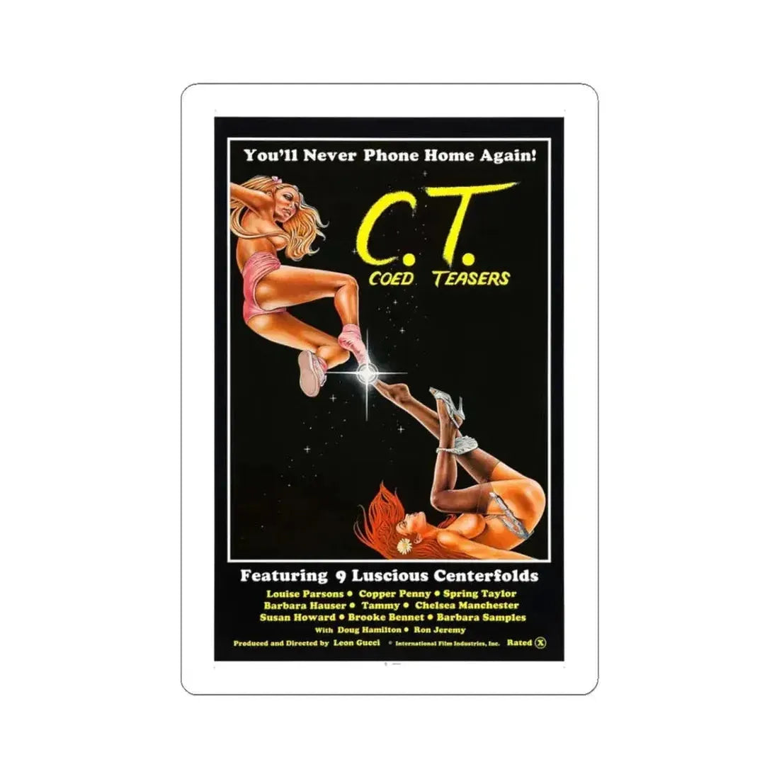 COED TEASERS 1983 Movie Poster - STICKER Vinyl Kiss-Cut Decal 3 Inch White - The Sticker Space