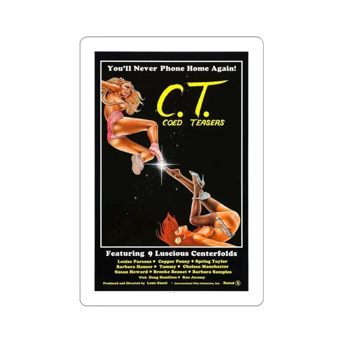 COED TEASERS 1983 Movie Poster - STICKER Vinyl Kiss-Cut Decal 6 Inch White - The Sticker Space