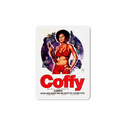 Coffy 1973 2 Movie Poster Die-Cut Magnet-5 Inch-The Sticker Space