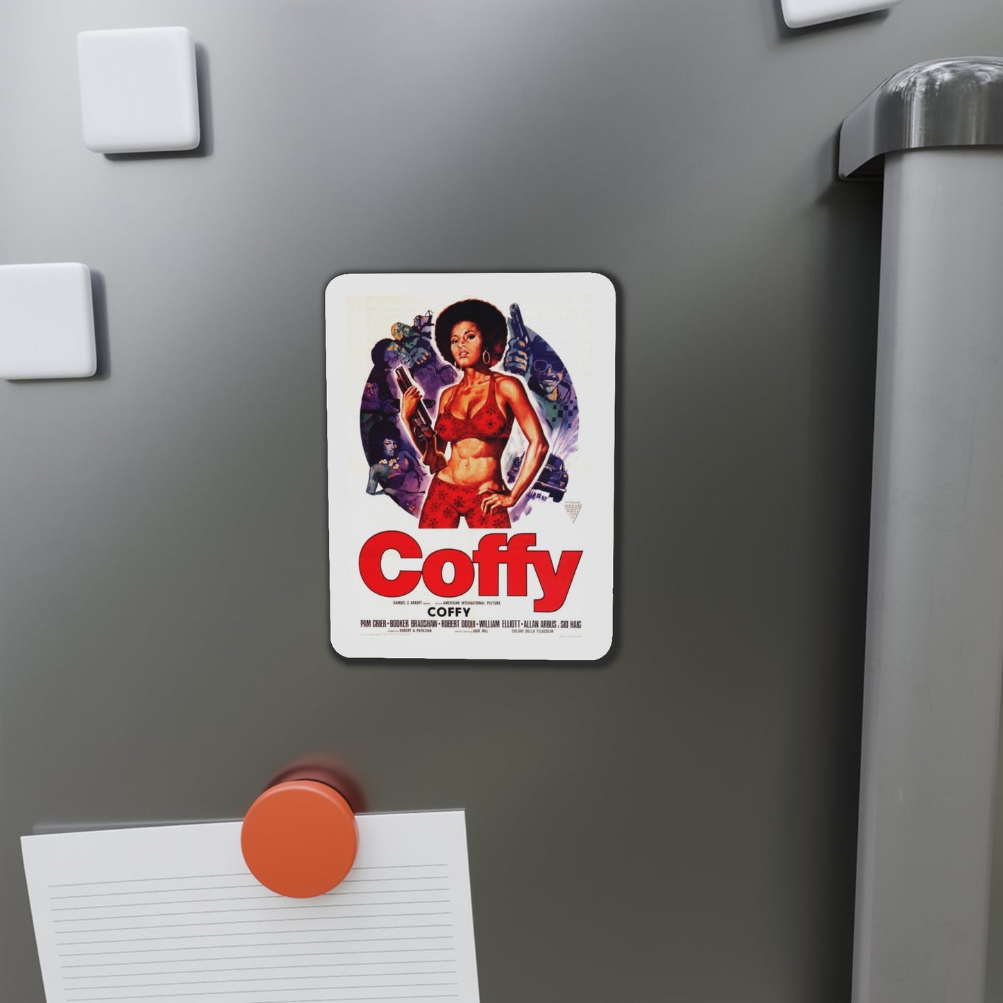 Coffy 1973 2 Movie Poster Die-Cut Magnet-The Sticker Space