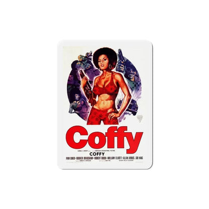 Coffy 1973 2 Movie Poster Refrigerator Magnet 3 Inch - The Sticker Space