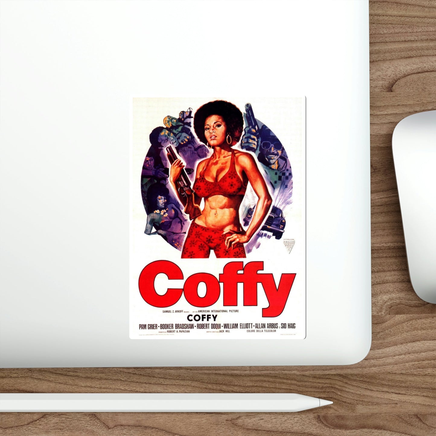 Coffy 1973 2 Movie Poster STICKER Vinyl Die-Cut Decal-The Sticker Space