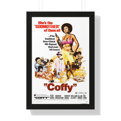 COFFY 1973 - Framed Movie Poster-16″ x 24″-The Sticker Space