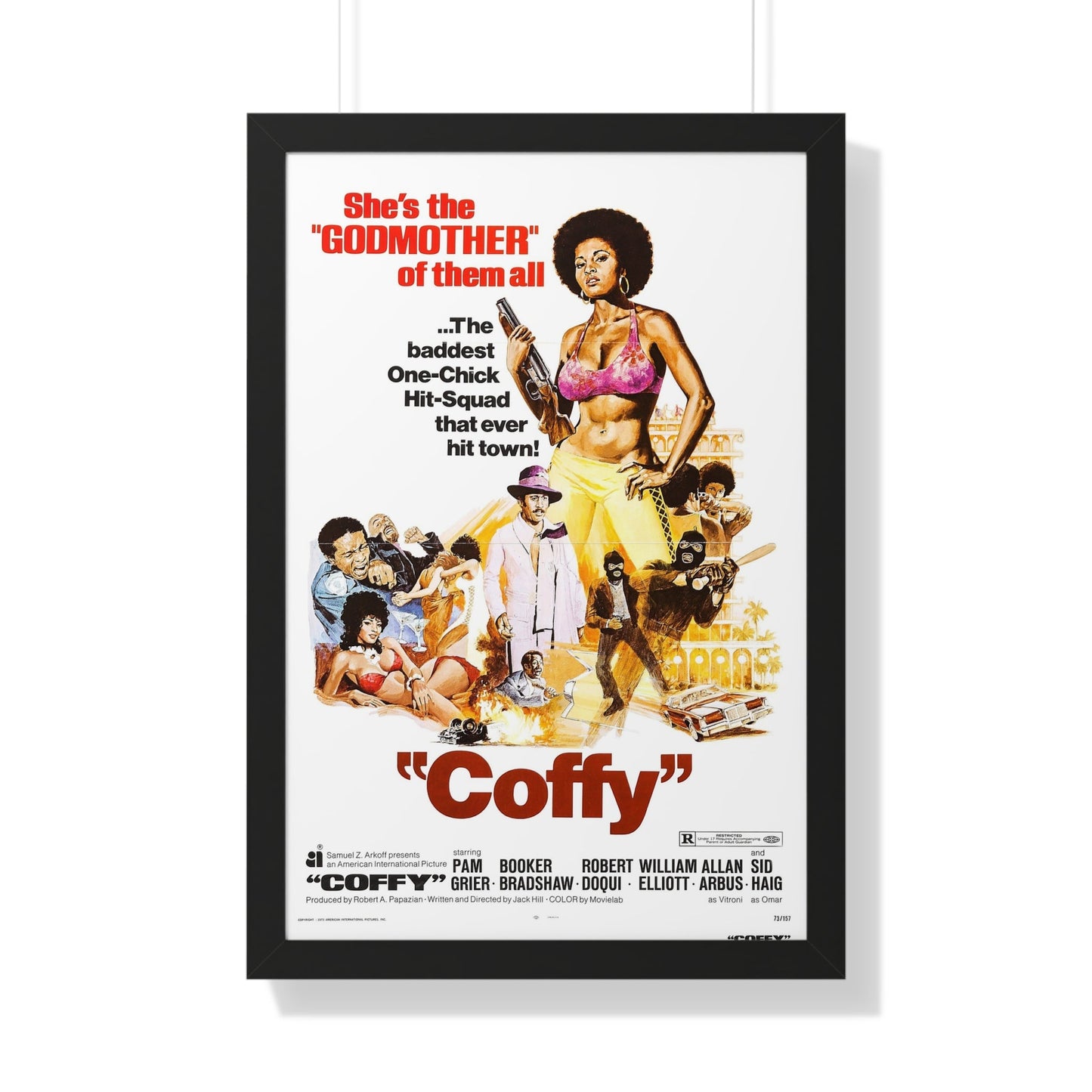 COFFY 1973 - Framed Movie Poster-20" x 30"-The Sticker Space