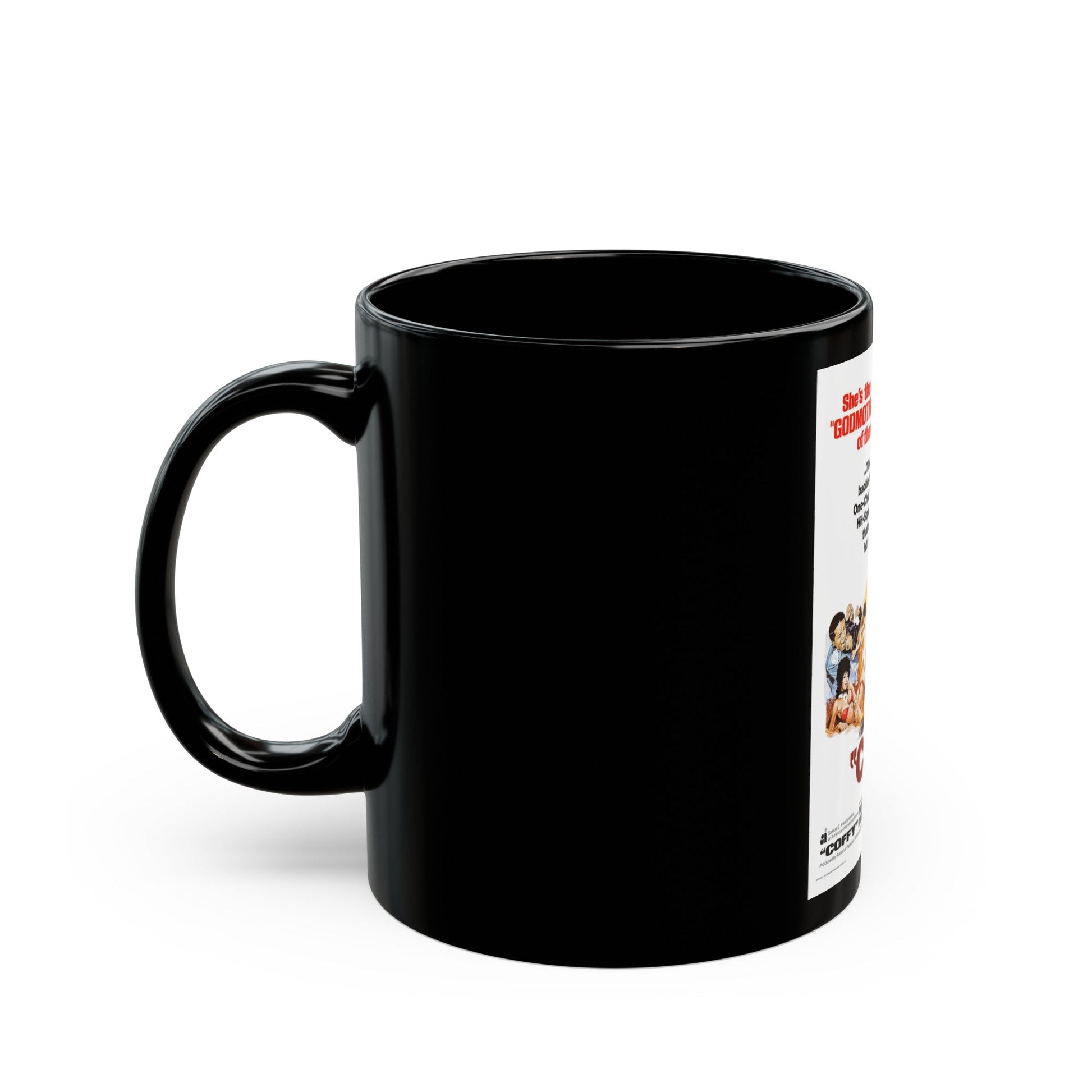 COFFY 1973 Movie Poster - Black Coffee Mug-The Sticker Space