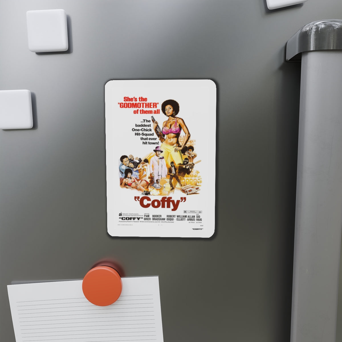 COFFY 1973 Movie Poster - Die-Cut Magnet-The Sticker Space