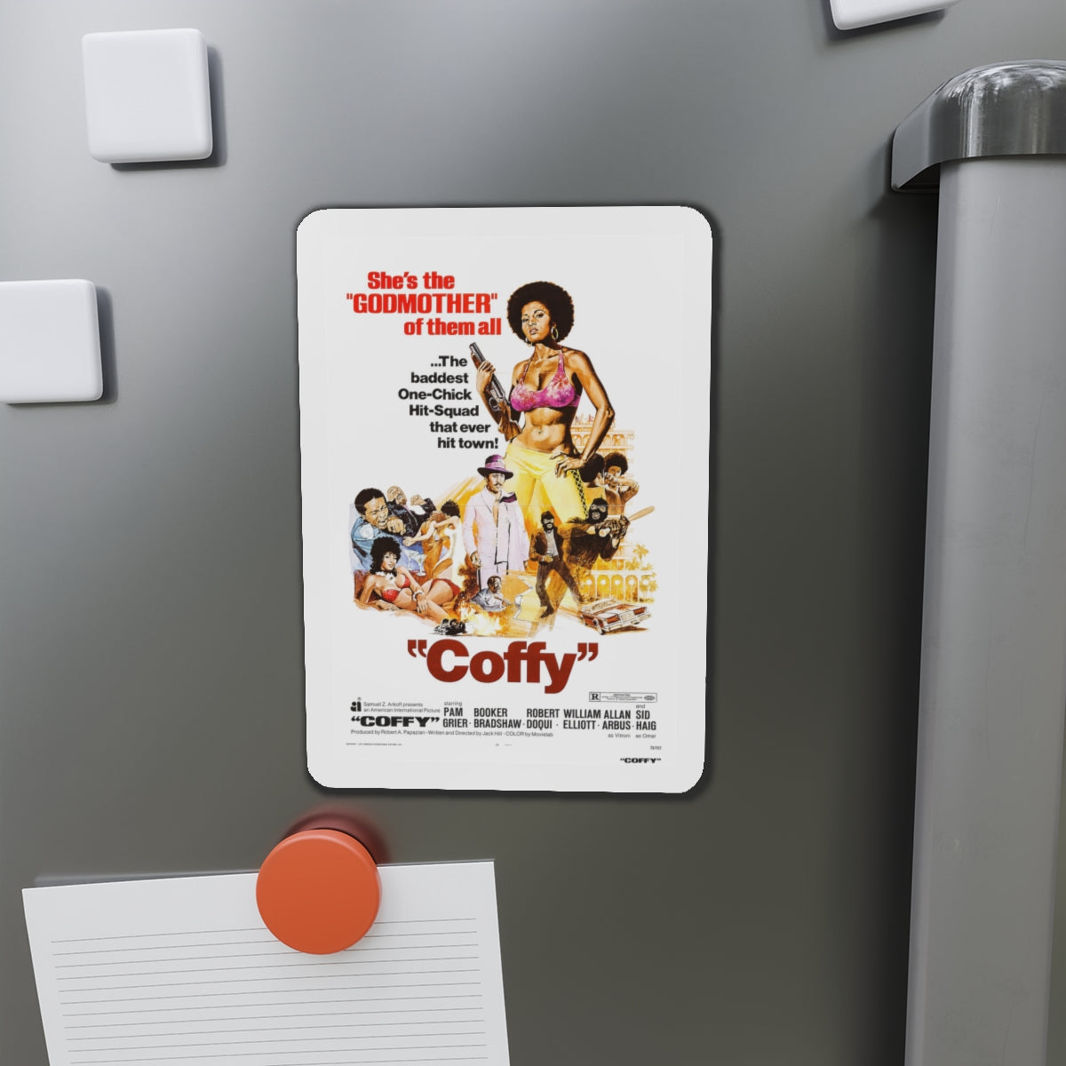 COFFY 1973 Movie Poster - Die-Cut Magnet-The Sticker Space