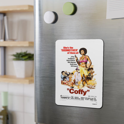 COFFY 1973 Movie Poster - Die-Cut Magnet-The Sticker Space