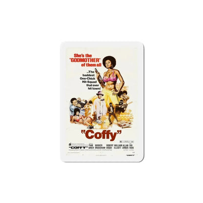 Coffy 1973 Movie Poster Refrigerator Magnet 5 Inch - The Sticker Space