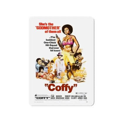 COFFY 1973 Movie Poster - Refrigerator Magnet - The Sticker Space
