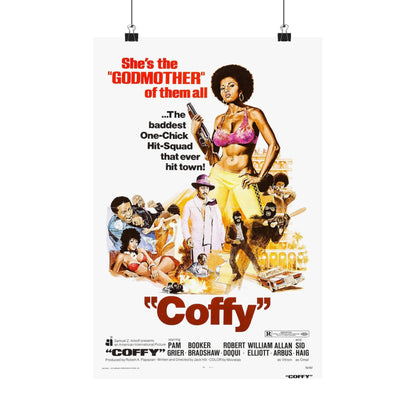 COFFY 1973 - Paper Movie Poster-12″ x 18″-The Sticker Space