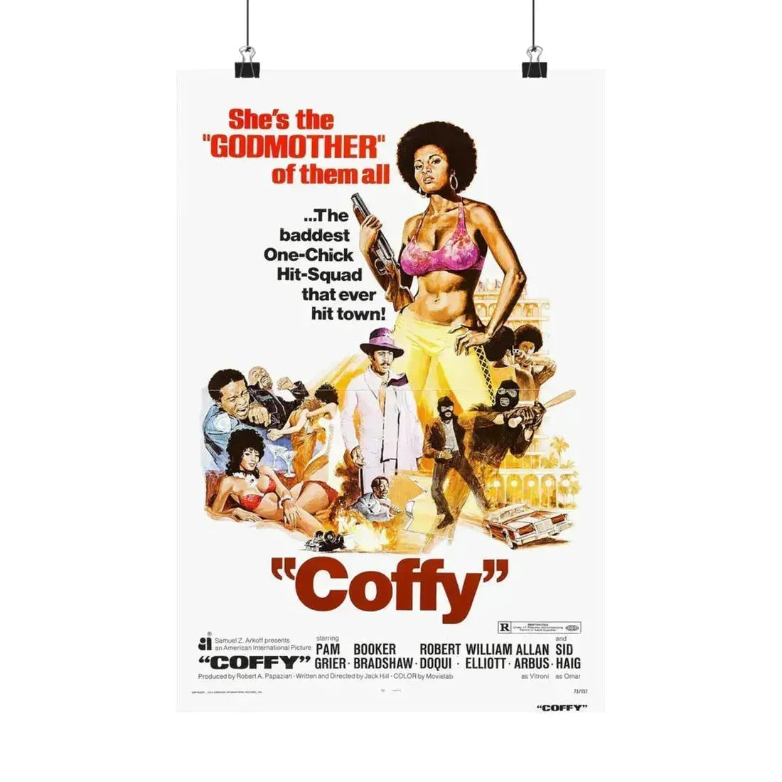 COFFY 1973 - Paper Movie Poster 12″ x 18″ Matte - The Sticker Space