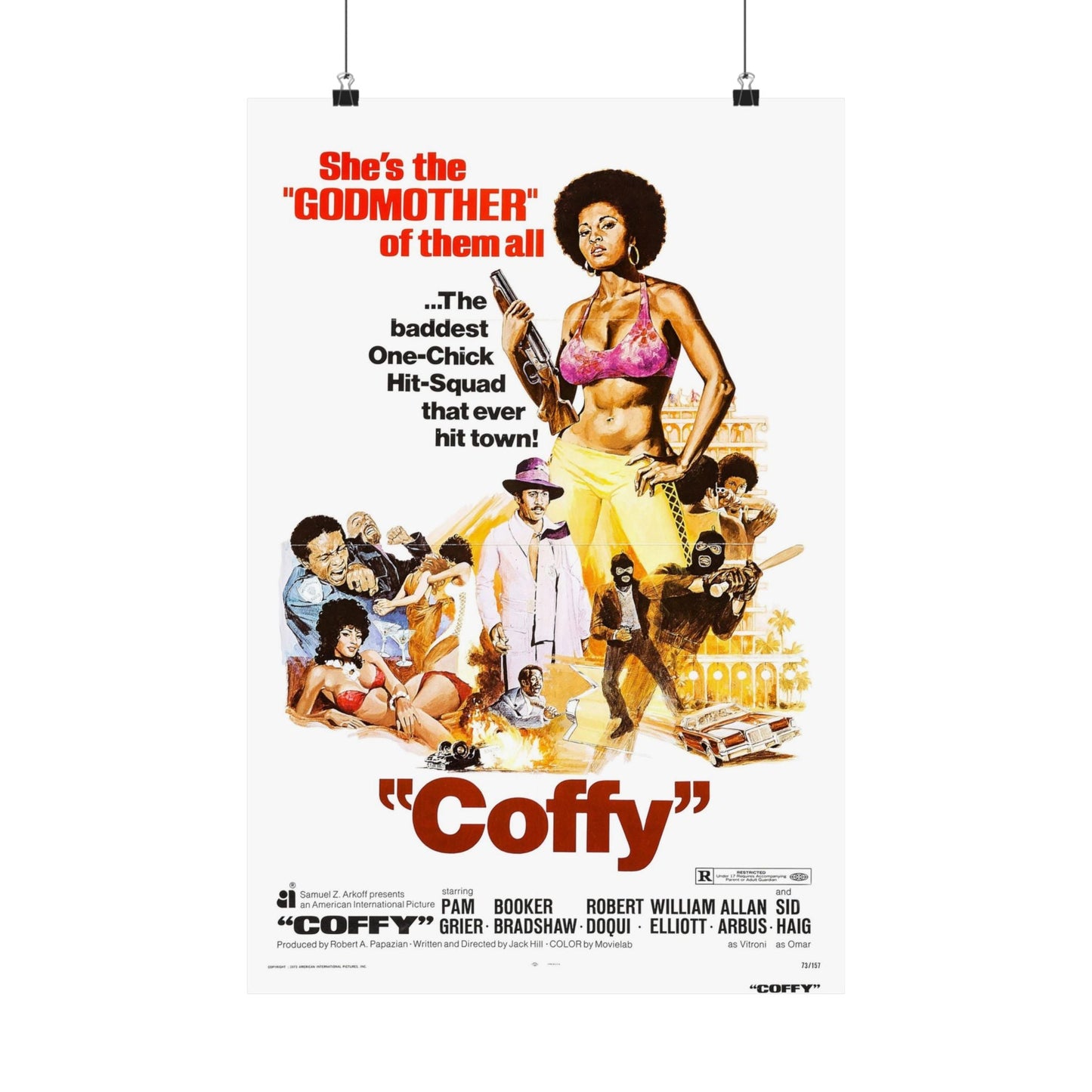 COFFY 1973 - Paper Movie Poster-16″ x 24″-The Sticker Space