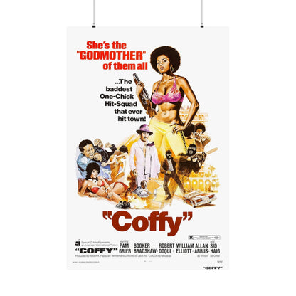 COFFY 1973 - Paper Movie Poster-36" x 54"-The Sticker Space