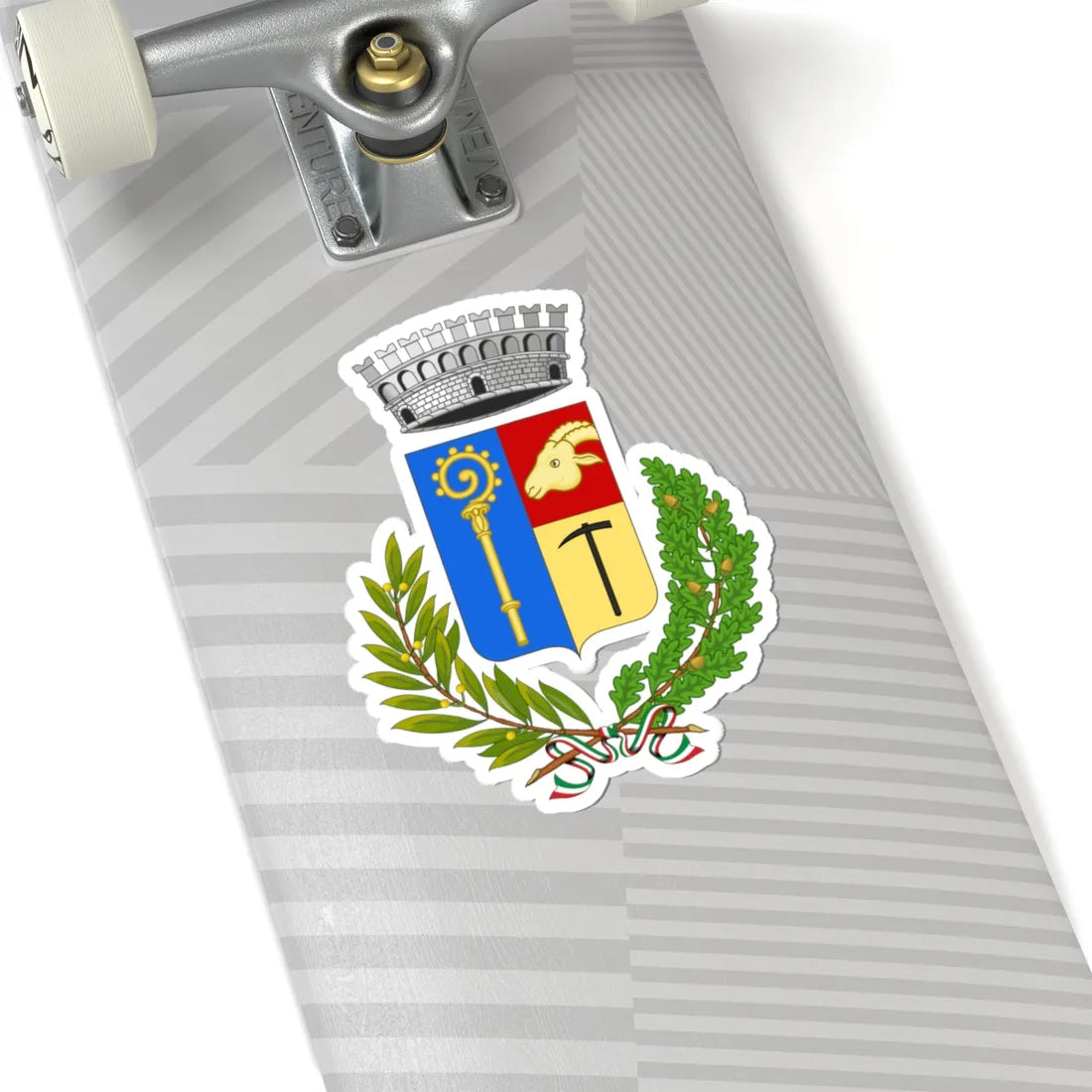 Cogne-Stemma (Italy) (Coat of Arms) STICKER Vinyl Kiss-Cut Decal - The Sticker Space
