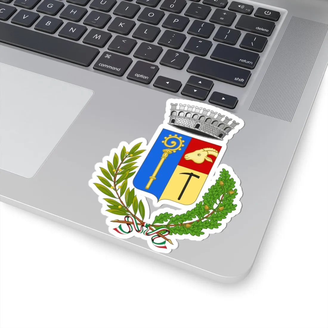 Cogne-Stemma (Italy) (Coat of Arms) STICKER Vinyl Kiss-Cut Decal - The Sticker Space