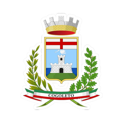 Cogoleto-Stemma (Italy) (Coat of Arms) STICKER Vinyl Kiss-Cut Decal 2 Inch White - The Sticker Space