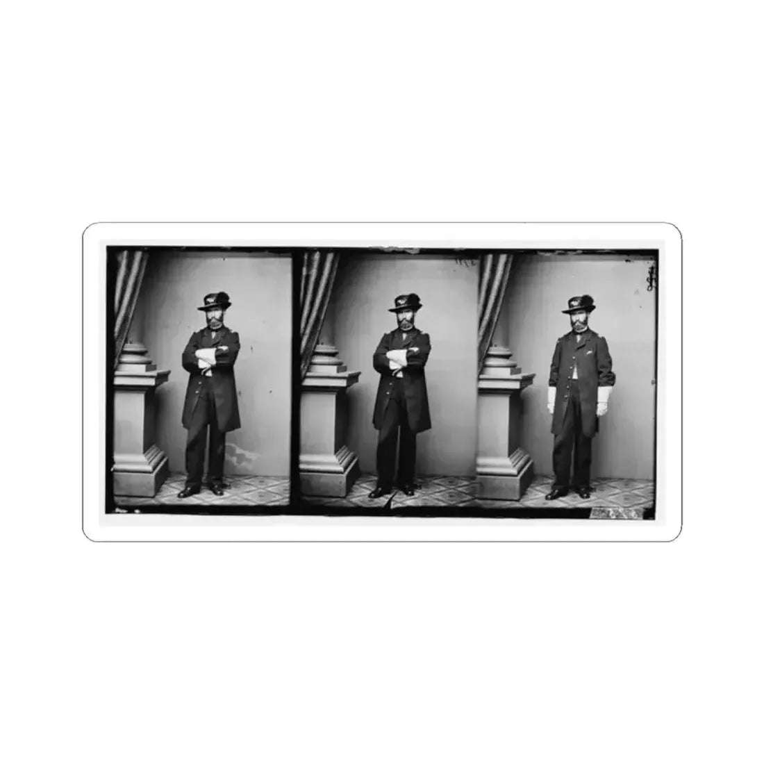 Col. Charles W. Roberts, 2Nd Maine (U.S. Civil War) STICKER Vinyl Kiss-Cut Decal 2 Inch White - The Sticker Space
