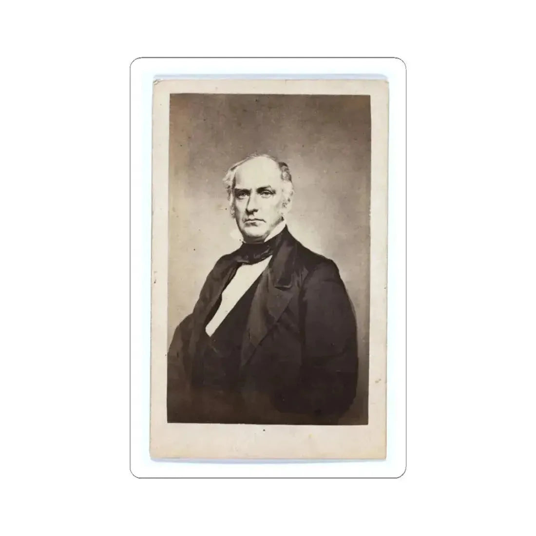 Col. Edward D. Baker, 1811-1861 (U.S. Civil War) STICKER Vinyl Kiss-Cut Decal 4 Inch White - The Sticker Space