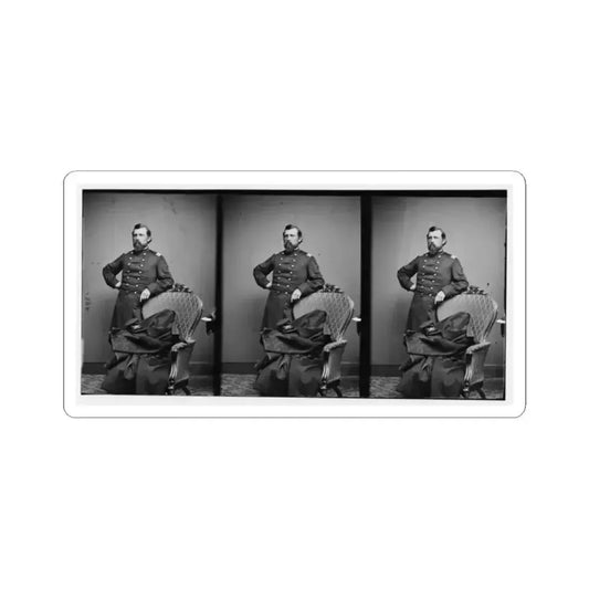 Col.  L.S. Trowbridge 10Th Mich. Cav. (U.S. Civil War) STICKER Vinyl Kiss-Cut Decal 2 Inch White - The Sticker Space