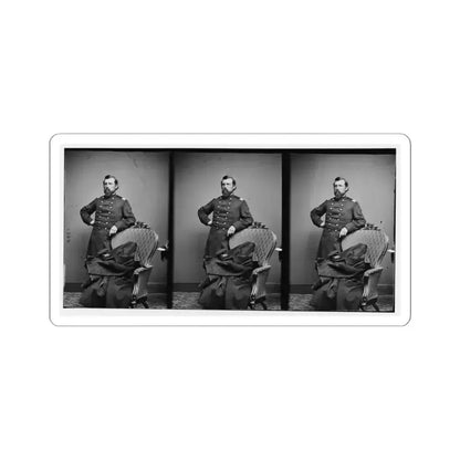 Col.  L.S. Trowbridge 10Th Mich. Cav. (U.S. Civil War) STICKER Vinyl Kiss-Cut Decal 6 Inch White - The Sticker Space
