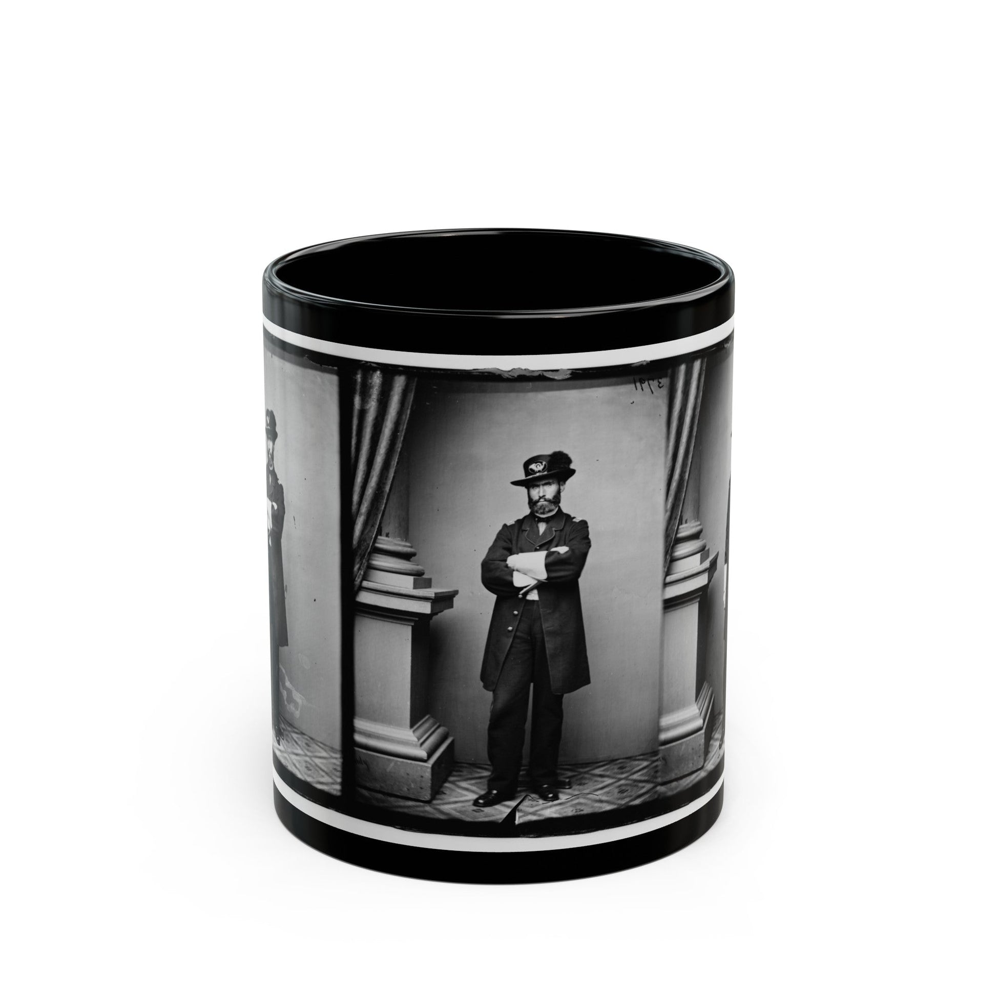 Col. Charles W. Roberts, 2nd Maine (U.S. Civil War) Black Coffee Mug-11oz-The Sticker Space