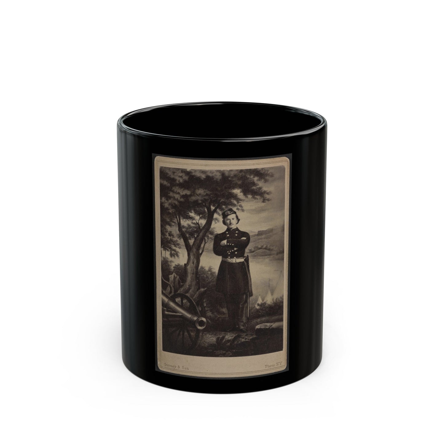 Col. Elmer Ellsworth (U.S. Civil War) Black Coffee Mug-11oz-The Sticker Space