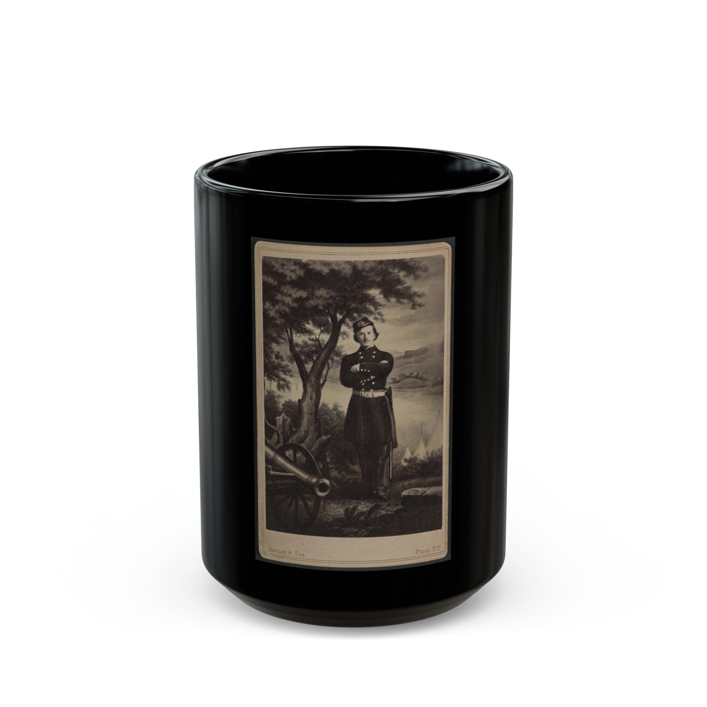 Col. Elmer Ellsworth (U.S. Civil War) Black Coffee Mug-15oz-The Sticker Space