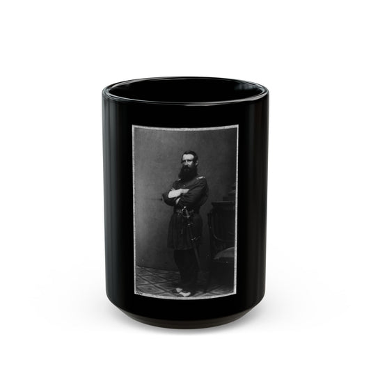 Col. Thomas Cass, 9th Mass. Infantry, Full-Length Portrait, Standing, Facing Left, In Uniform (U.S. Civil War) Black Coffee Mug