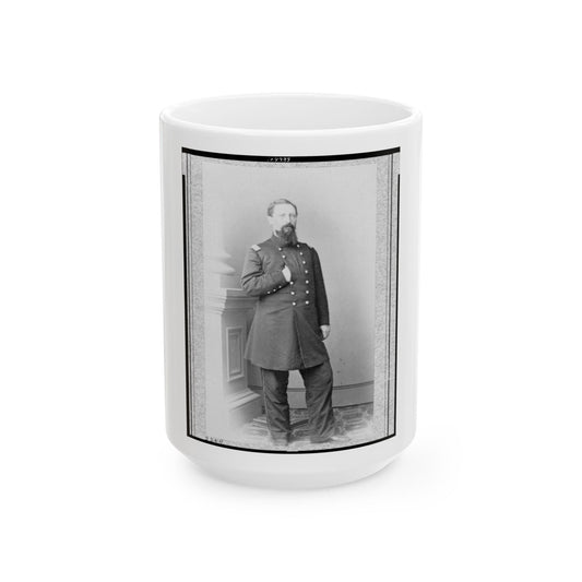 Col. W.E. Woodruff, 2d Kentucky Infantry, Full-Length Portrait, Standing, Facing Right (U.S. Civil War) White Coffee Mug