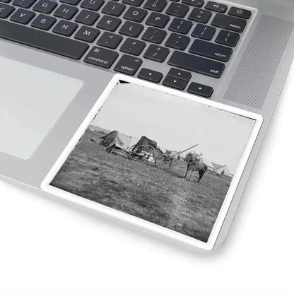 Cold Harbor, Va. Photographer's Wagon and Tent (U.S. Civil War) STICKER Vinyl Kiss-Cut Decal - The Sticker Space