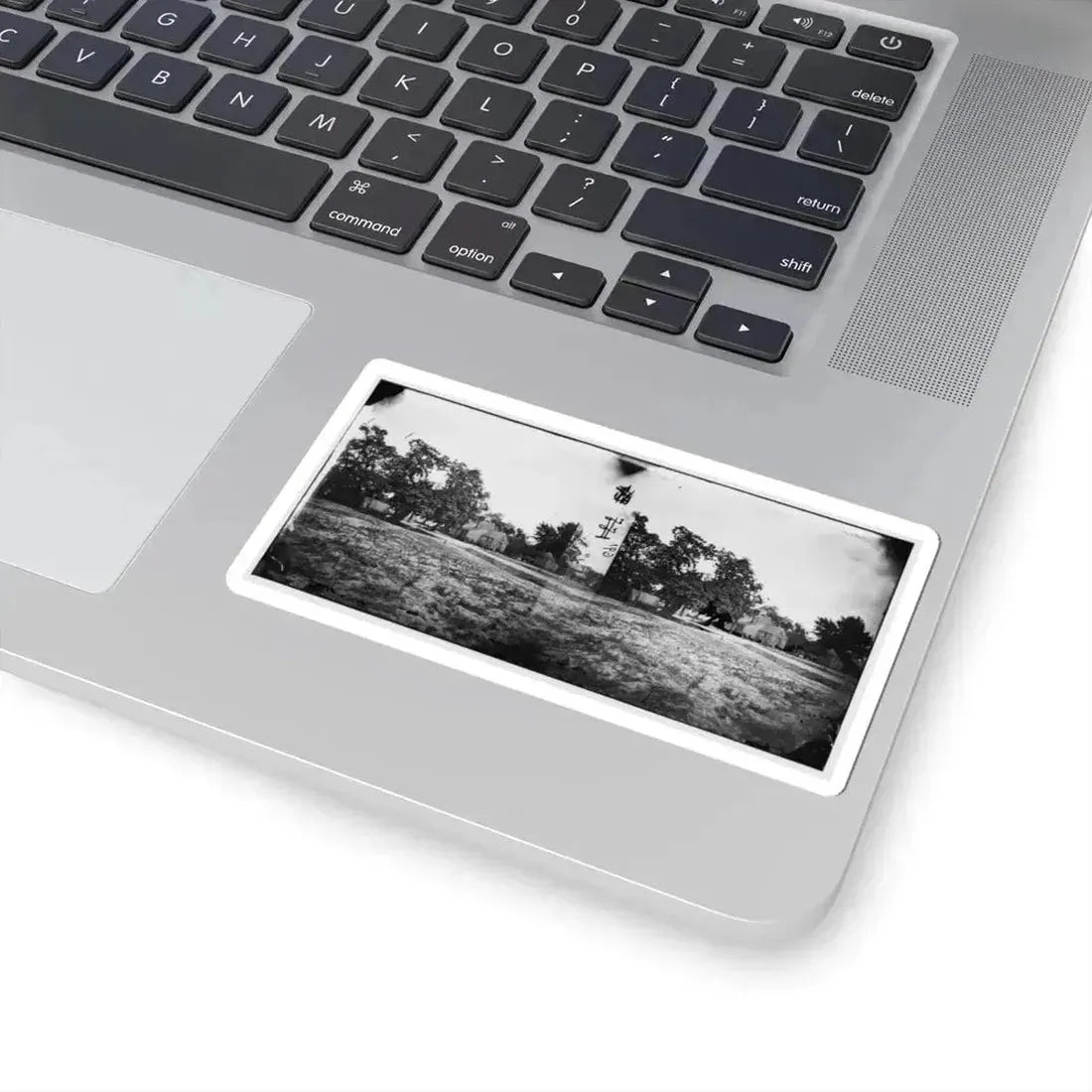 Cold Harbor, Va, Vicinity. W. P. Burnett's House; Tents at Left (U.S. Civil War) STICKER Vinyl Kiss-Cut Decal - The Sticker Space