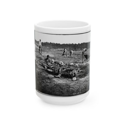 Cold Harbor, Va. African Americans Collecting Bones Of Soldiers Killed In The Battle (U.S. Civil War) White Coffee Mug